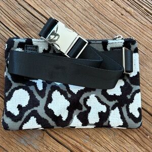 NWT Cushette black leopard beltbag